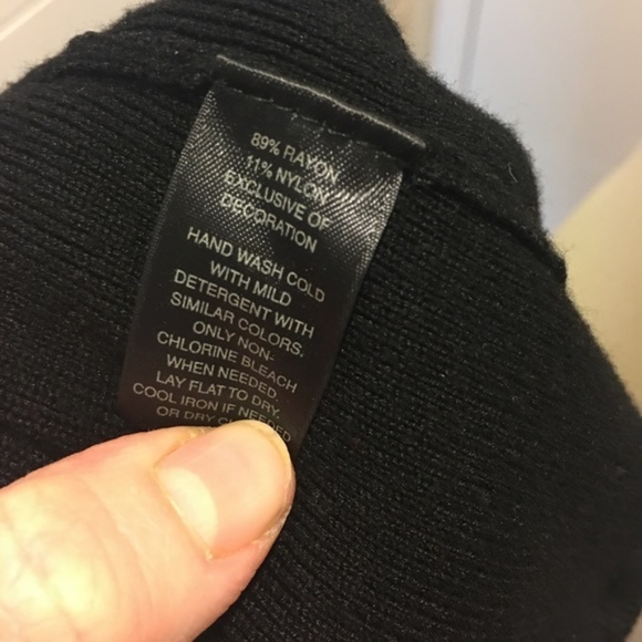 WHBM Black Rosette Tank Sweater - Picture 4 of 6